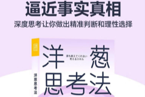 [电子书]洋葱思考法，教你如何直面问题，思考本质