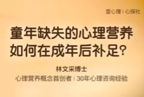 林文采 – 如何补足童年缺失的心理营养 | 视频课程