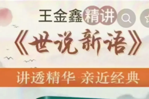 王金鑫国学精讲《世说新语》