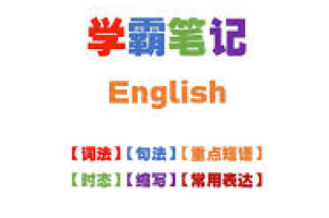 学霸笔记  英语语法彩色笔记  207页完整版，可打印PDF
