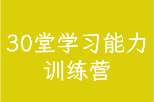 《30堂学习能力训练营》中小学生综合训练课程 注意力、想象力、思考力、记忆力等