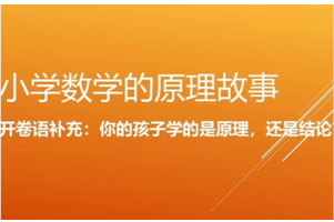 奇辑教育《小学数学的原理故事》记结论不如懂原理 1~6年级